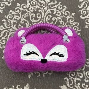FREE w/any purchase!!Furry purple kid’s eyeglasses case